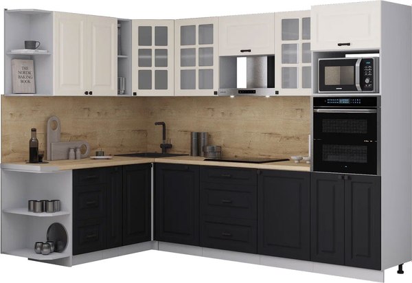 Кухонный гарнитур Интерлиния Мила Деко 1.88x2.8 LV - фото