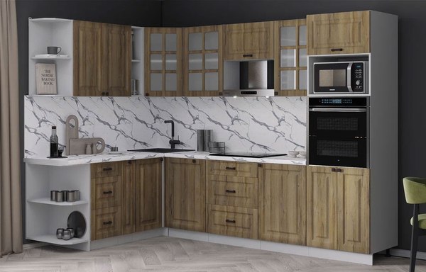 Кухонный гарнитур Интерлиния Мила Деко 1.88x2.8 LV