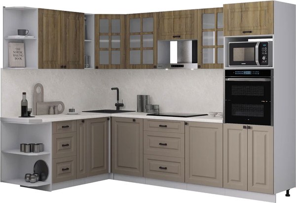 Кухонный гарнитур Интерлиния Мила Деко 1.88x2.8 LV - фото