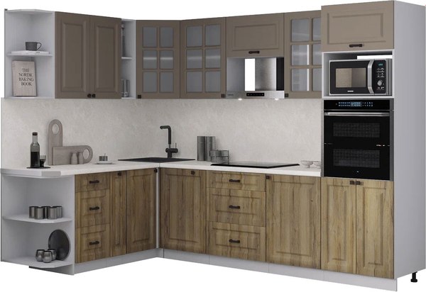 Кухонный гарнитур Интерлиния Мила Деко 1.88x2.8 LV - фото