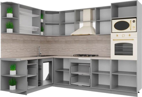 Кухонный гарнитур Интерлиния Мила Деко 1.88x2.8 LV