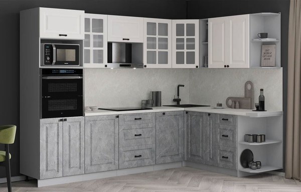 Кухонный гарнитур Интерлиния Мила Деко 1.88x2.8 PR