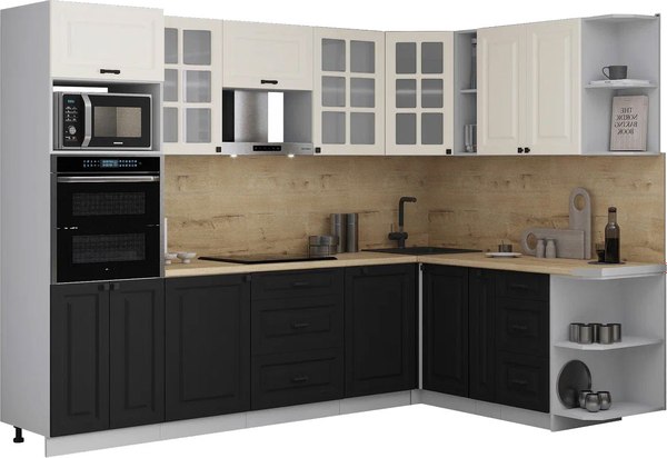 Кухонный гарнитур Интерлиния Мила Деко 1.88x2.8 PR - фото