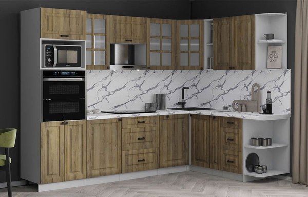 Кухонный гарнитур Интерлиния Мила Деко 1.88x2.8 PR