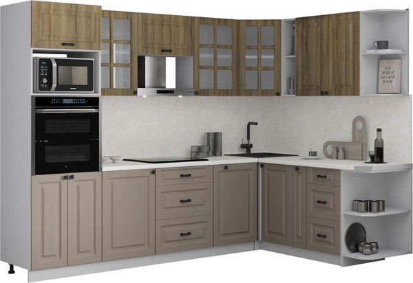 Кухонный гарнитур Интерлиния Мила Деко 1.88x2.8 PR - фото