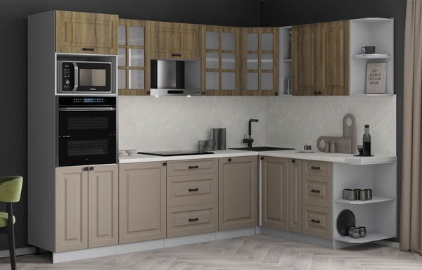 Кухонный гарнитур Интерлиния Мила Деко 1.88x2.8 PR