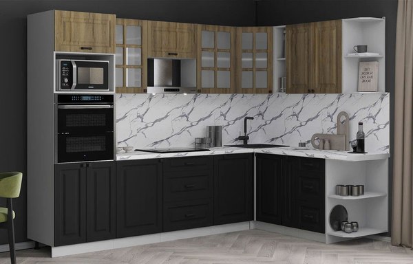 Кухонный гарнитур Интерлиния Мила Деко 1.88x2.8 PR