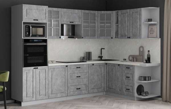 Кухонный гарнитур Интерлиния Мила Деко 1.88x2.8 PR