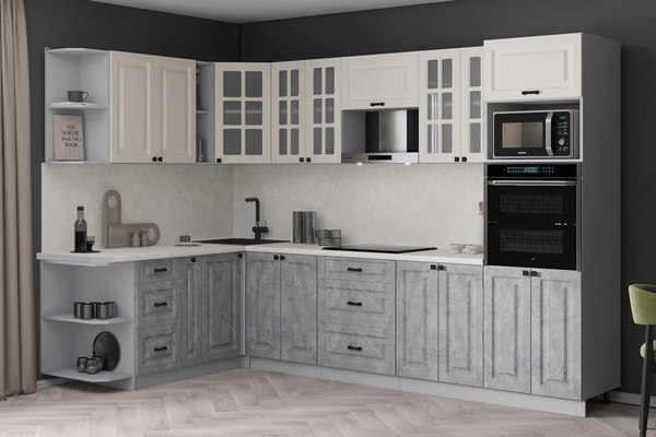 Кухонный гарнитур Интерлиния Мила Деко 1.88x3.0 LV