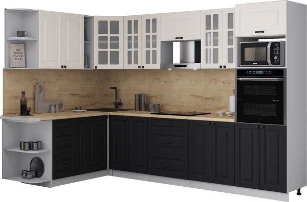 Кухонный гарнитур Интерлиния Мила Деко 1.88x3.0 LV - фото