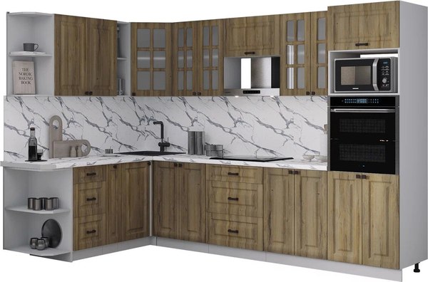 Кухонный гарнитур Интерлиния Мила Деко 1.88x3.0 LV - фото