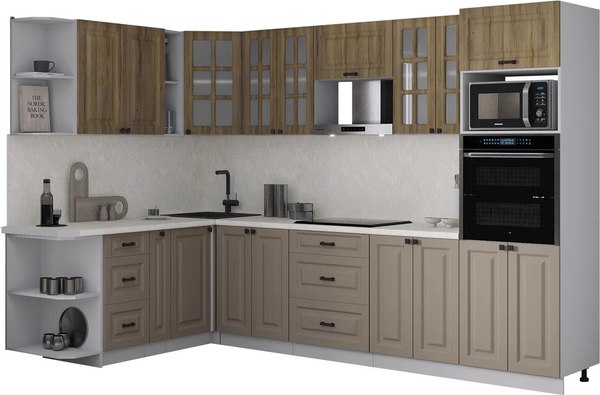 Кухонный гарнитур Интерлиния Мила Деко 1.88x3.0 LV - фото