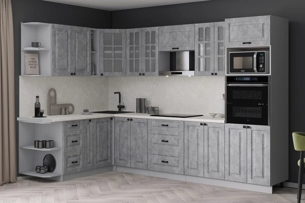 Кухонный гарнитур Интерлиния Мила Деко 1.88x3.0 LV