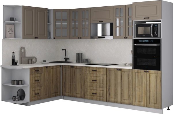 Кухонный гарнитур Интерлиния Мила Деко 1.88x3.0 LV - фото