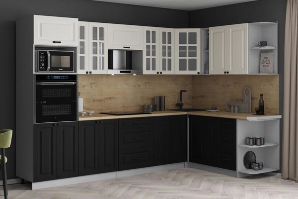 Кухонный гарнитур Интерлиния Мила Деко 1.88x3.0 PR