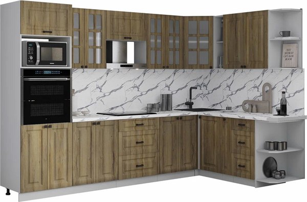 Кухонный гарнитур Интерлиния Мила Деко 1.88x3.0 PR - фото