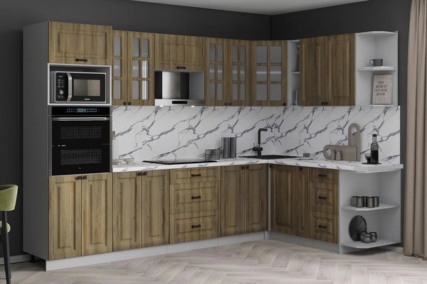 Кухонный гарнитур Интерлиния Мила Деко 1.88x3.0 PR