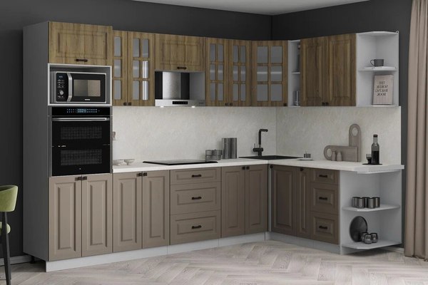 Кухонный гарнитур Интерлиния Мила Деко 1.88x3.0 PR