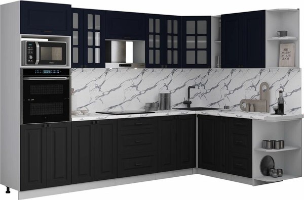 Кухонный гарнитур Интерлиния Мила Деко 1.88x3.0 PR - фото