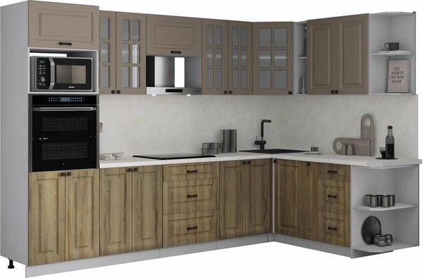 Кухонный гарнитур Интерлиния Мила Деко 1.88x3.0 PR - фото