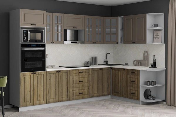 Кухонный гарнитур Интерлиния Мила Деко 1.88x3.0 PR