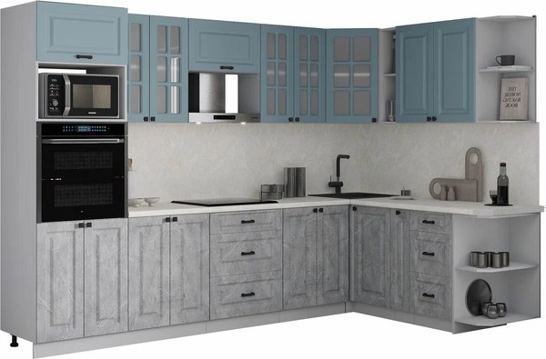 Кухонный гарнитур Интерлиния Мила Деко 1.88x3.0 PR - фото