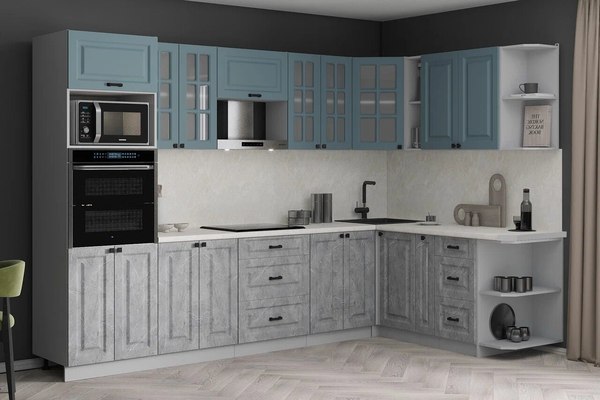 Кухонный гарнитур Интерлиния Мила Деко 1.88x3.0 PR