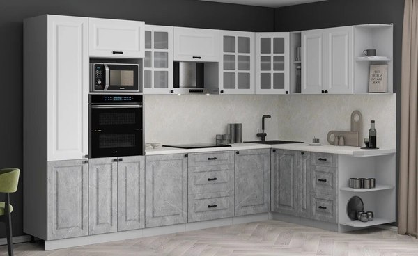 Кухонный гарнитур Интерлиния Мила Деко 1.88x3.2 LV