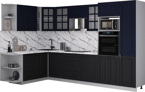 Кухонный гарнитур Интерлиния Мила Деко 1.88x3.2 LV - фото