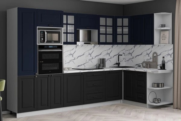 Кухонный гарнитур Интерлиния Мила Деко 1.88x3.2 PR