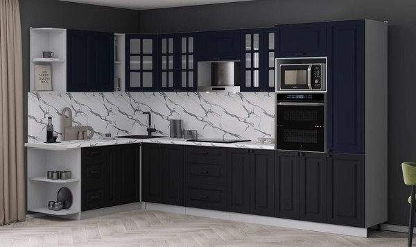 Кухонный гарнитур Интерлиния Мила Деко 1.88x3.4 LV