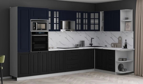 Кухонный гарнитур Интерлиния Мила Деко 1.88x3.4 PR