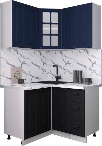 Кухонный гарнитур Интерлиния Мила Деко 1.2x1.2 - фото