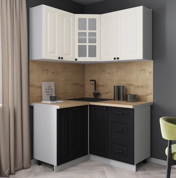 Кухонный гарнитур Интерлиния Мила Деко 1.2x1.3