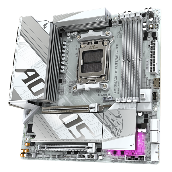 Материнская плата Gigabyte B850M Aorus Elite WiFi6E Ice