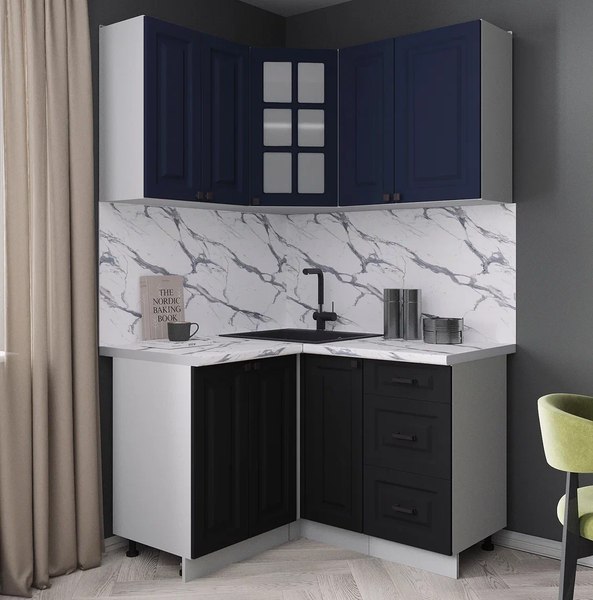 Кухонный гарнитур Интерлиния Мила Деко 1.2x1.3