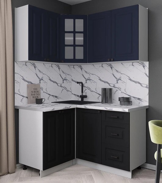 Кухонный гарнитур Интерлиния Мила Деко 1.2x1.4