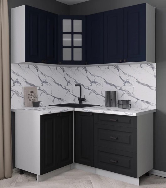 Кухонный гарнитур Интерлиния Мила Деко 1.2x1.5