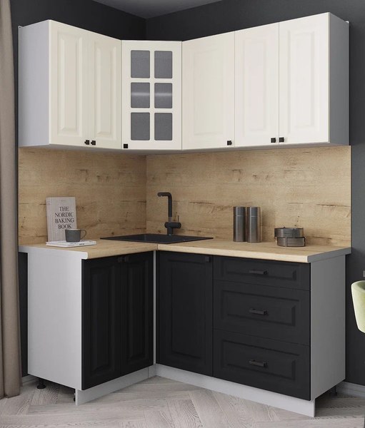 Кухонный гарнитур Интерлиния Мила Деко 1.2x1.6