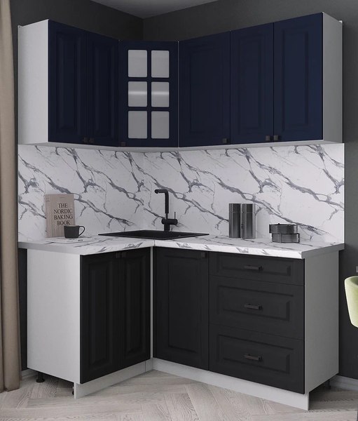 Кухонный гарнитур Интерлиния Мила Деко 1.2x1.6