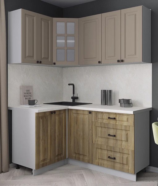 Кухонный гарнитур Интерлиния Мила Деко 1.2x1.6