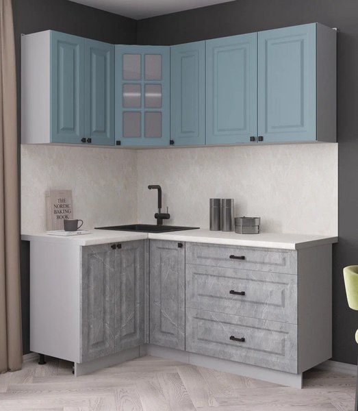 Кухонный гарнитур Интерлиния Мила Деко 1.2x1.7