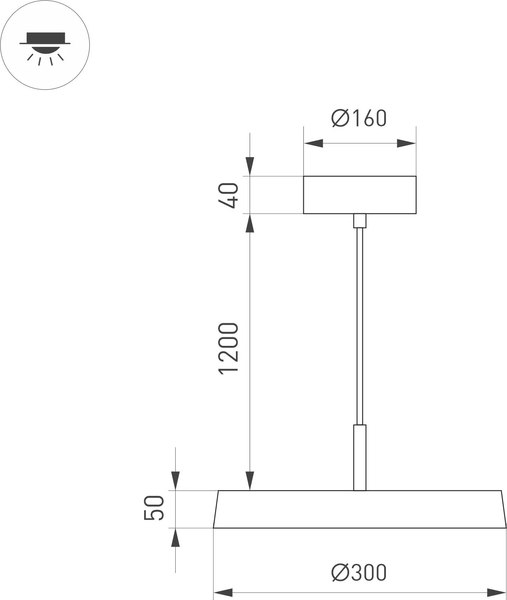 Потолочный светильник Arlight SP-ELEGANT-R300-17W Day4000 WH 120deg / 033919