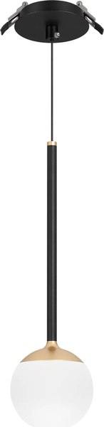 Потолочный светильник Arlight SP-BEADS-HANG-BUILT-T-R100-8W Warm3000 BK-GD 180deg / 056420 - фото