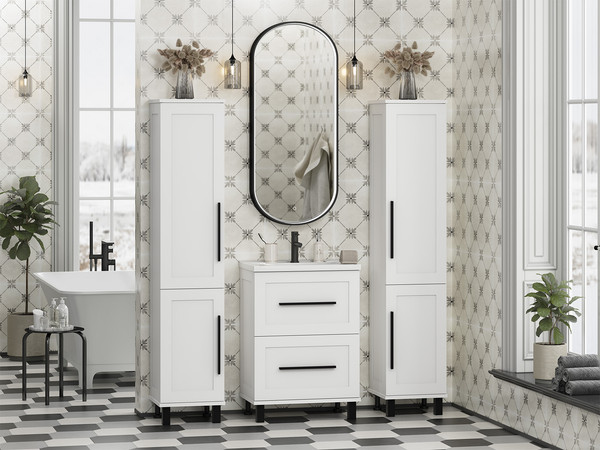 Шкаф-пенал для ванной Misty Модерн 35 / П-Мод05035-011П