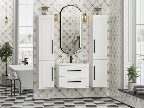 Шкаф-пенал для ванной Misty Модерн 35 / П-Мод05035-011П