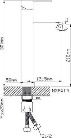 Смеситель Potato P10304S