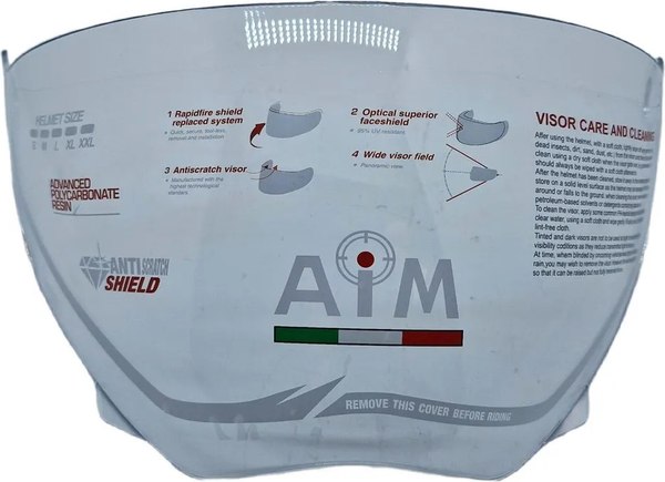 Визор для мотошлема AiM JK802Y / 802YV-001-N - фото
