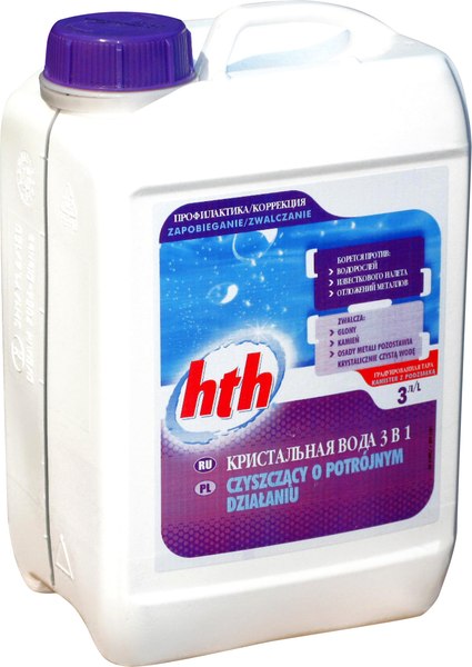 Средство для борьбы с водорослями HTH Кристальная вода 3в1 - фото