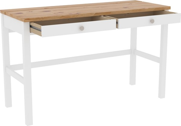 Письменный стол ММЦ Кантри 02 (белый лак/браун)